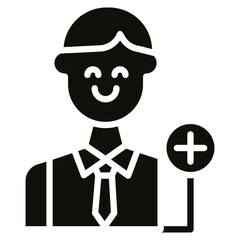 Employee icon vector image. Can be used for Gig Economy.