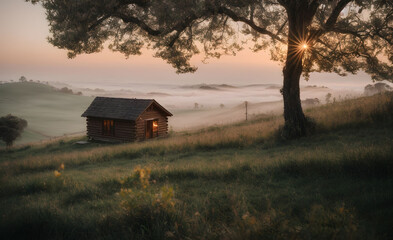 Obraz premium Cabin in the great midwest