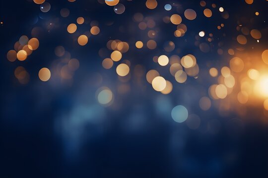 Abstract background with bokeh lights