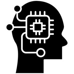 Artificial Intelligence icon vector image. Can be used for Economy.