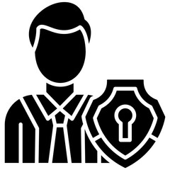 Authorization Manager icon vector image. Can be used for Web Hosting.
