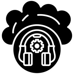 Customer Support icon vector image. Can be used for Web Hosting.