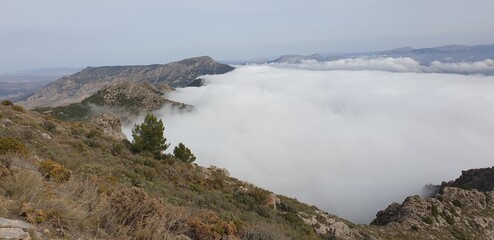 Hiking above the clouds 