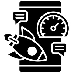 High Speed Communication icon vector image. Can be used for Web Hosting.