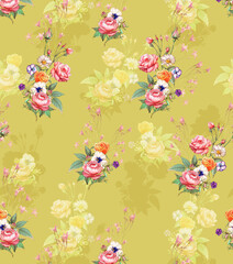 seamless pattern with flowers