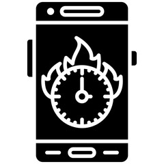 Deadline icon vector image. Can be used for Mobile App Development.