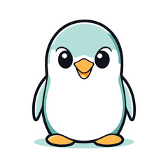 Cute Penguin wild animal vector EPS