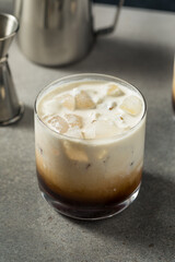 Refreshing Boozy Vodka White Russian Cocktail