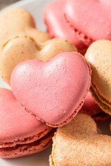 Valentines Day Heart Shaped Macarons