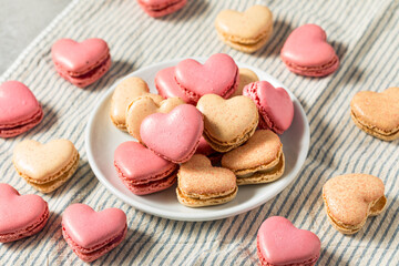Valentines Day Heart Shaped Macarons