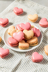 Valentines Day Heart Shaped Macarons