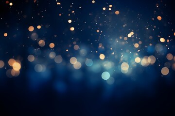 Bokeh background with blue bokeh lights