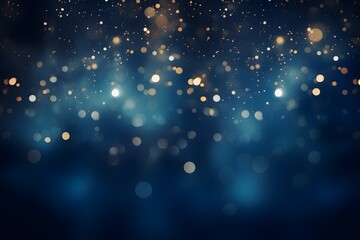 Bokeh background with blue bokeh lights