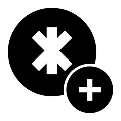 First Responder icon vector image. Can be used for Natural Disaster.