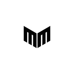 MM logo. M M design. White MM letter. MM, M M letter logo design. Initial letter MM linked circle uppercase monogram logo. M M letter logo vector design. MM letter logo design five style.	
