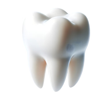 3d tooth isolated on transparent or white background. Png