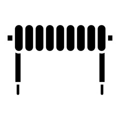 Inductor icon vector image. Can be used for Electric Circuits. - obrazy, fototapety, plakaty