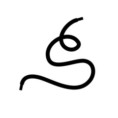 Vector Shoelace Silhouette