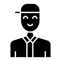 Teenager icon vector image. Can be used for Humans.