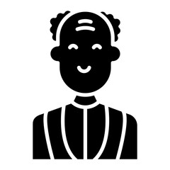 Elderly icon vector image. Can be used for Humans.