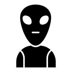 Alien icon vector image. Can be used for Humans.