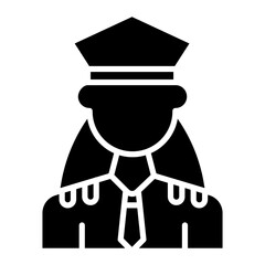 Police Officer icon vector image. Can be used for Women.
