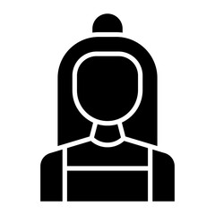 Retail Worker icon vector image. Can be used for Women.