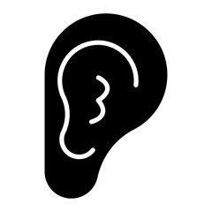 Outer Ear icon vector image. Can be used for Human Anatomy. - obrazy, fototapety, plakaty