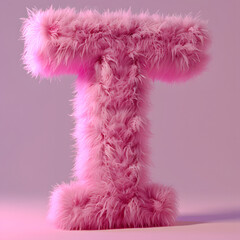 Decorative pink alphabet with cartoon, funny, character, A, B, C, 	
