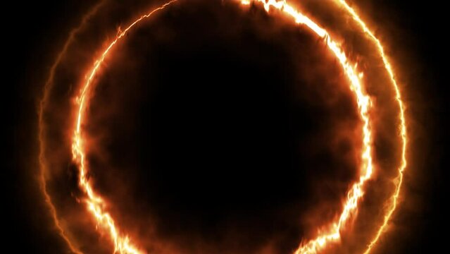 fire ring effect animate footage video background