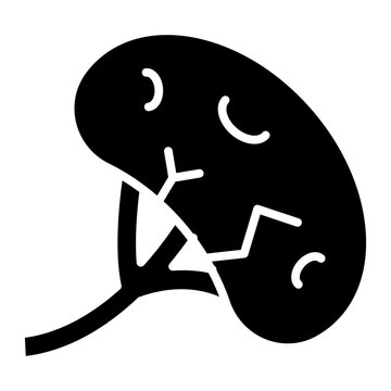 Spleen icon vector image. Can be used for Human Anatomy.