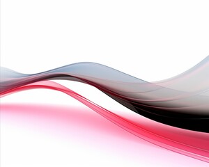 high quality abstract flat pattern with thin red wave lines on white background