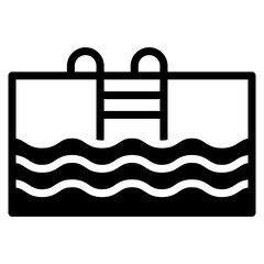 Swimming Pool icon vector image. Can be used for Outdoor Fun.