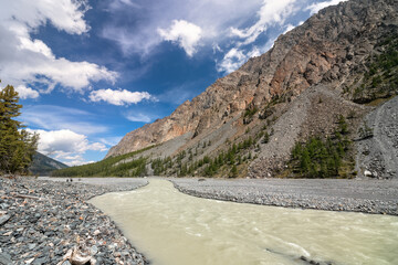 Maashay River Valley in the Altai Mountains