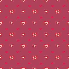 Free vector valentine heart  pattern design.