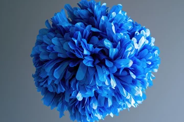 Fotobehang Blue Cheerleading Pompoms © Anastasiia