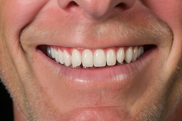 beautiful well-groomed teeth close-up