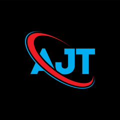 AJT logo. AJT letter. AJT letter logo design. Initials AJT logo linked with circle and uppercase monogram logo. AJT typography for technology, business and real estate brand.