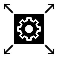 Network Scalability icon vector image. Can be used for Networking.