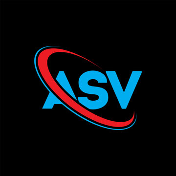 ASV logo. ASV letter. ASV letter logo design. Initials ASV logo linked with circle and uppercase monogram logo. ASV typography for technology, business and real estate brand.