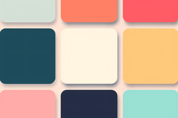 Soft square pattern with dark and pastel colors