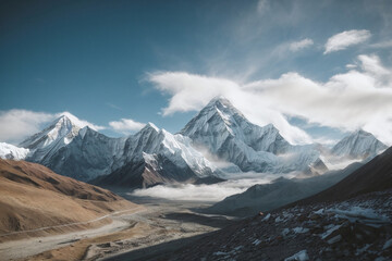 landscape in the himalayas
