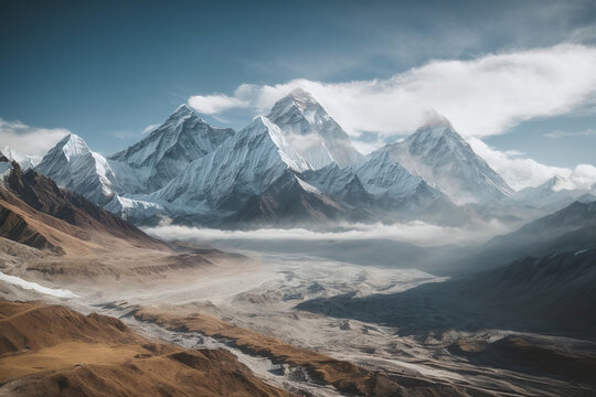 landscape in the himalayas