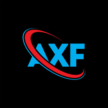 AXF logo. AXF letter. AXF letter logo design. Initials AXF logo linked with circle and uppercase monogram logo. AXF typography for technology, business and real estate brand.
