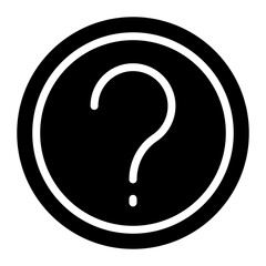 Question Mark icon vector image. Can be used for Contact Us.