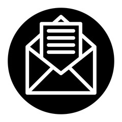 Email Us icon vector image. Can be used for Contact Us.