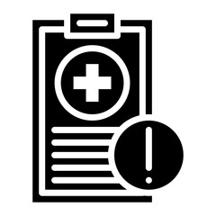Health Risk icon vector image. Can be used for Risk Management.