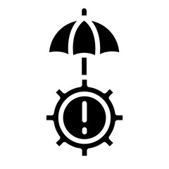 Crisis Management icon vector image. Can be used for Risk Management.