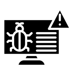 Threat Detection icon vector image. Can be used for Risk Management.