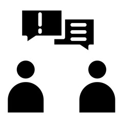 Risk Communication icon vector image. Can be used for Risk Management.